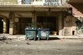 Degraded and dirty area in Athens, Greece. Royalty Free Stock Photo