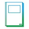 Degraded line close notebook tool education icon