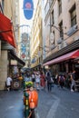 Degraves street in Melbourne, Australia