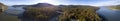 360 degree aerial panorama of the Hudson River Valley of New York near Poughkeepsie Royalty Free Stock Photo