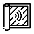 Degree of audibility icon vector outline illustration