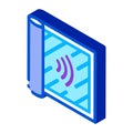 Degree of audibility isometric icon vector illustration