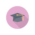 Degree vector flat colour icon Royalty Free Stock Photo