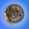 360 degree of cityscape and skyline of Bratislava city, Slovakia