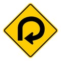 270 degree curve traffic sign