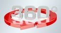 360 degree 3D render icon