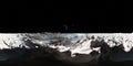 360 degree Europa surface, mysterious icy moon of Jupiter, equirectangular projection, environment map. HDRI spherical panorama Royalty Free Stock Photo