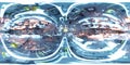 360 degree full panorama environment map of abstract silicon ocmputer hardware chip technology surface 3d render