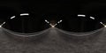 360 degree full panorama environment map of dark underground concrete tunnel motorway road with sun light 3d render