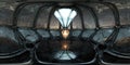 360 degree full panorama environment map of futuristic glowing crystal in dark fantasy cyber environment 3d render