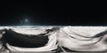 360 degree Ganymede surface, moon of Jupiter, equirectangular projection, environment map. HDRI spherical panorama Royalty Free Stock Photo