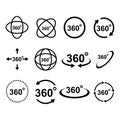 360degree icon vector design symbol Royalty Free Stock Photo
