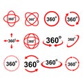 360degree icon vector design symbol Royalty Free Stock Photo