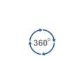 360degree icon vector design symbol Royalty Free Stock Photo
