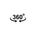 360degree icon vector design symbol Royalty Free Stock Photo