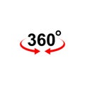 360degree icon vector design symbol Royalty Free Stock Photo