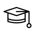 Degree vector thin line icon Royalty Free Stock Photo