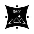 360 degree image  Flat inside vector icon which can easily modify or edit Royalty Free Stock Photo