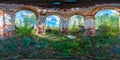 360 degree inside the ruined Church spherical panorama