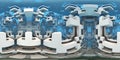 360 degree labyrinth, abstract maze background, equirectangular projection, environment map