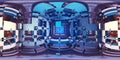 360 degree labyrinth, alien structure, equirectangular projection, environment map. HDRI spherical panorama