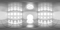 4K HDRI map, spherical environment panorama background, modern interior light source rendering in grey scales 3d equirectangular Royalty Free Stock Photo