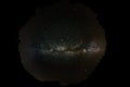 360 Degree Milky Way Over Forest Royalty Free Stock Photo