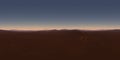 360 degree night desert landscape. Equirectangular projection, environment map, HDRI spherical panorama