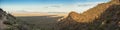 180 degree pano of desert in arizona Royalty Free Stock Photo