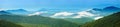 180 degree panorama of great smoky mountains