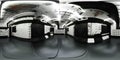 360 degree panorama of neon light industrial basement room with cyber punk design and bright white led lights 3d render