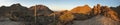 180 degree panorama of sonoran desert Royalty Free Stock Photo