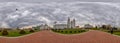 360 degree panorama of Svyato-Duhov (Saint Spirit) Cathedral in Minsk, Capital of Belarus