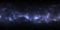 360 degree space background with nebula and stars, equirectangular projection, environment map. HDRI spherical panorama