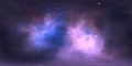 360 degree stellar system and gas nebula. Panorama, environment 360 HDRI map. Equirectangular projection, spherical panorama Royalty Free Stock Photo