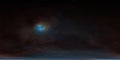 360 degree stellar system and glowing nebula. Panorama, environment 360 HDRI map. Equirectangular projection, spherical panorama Royalty Free Stock Photo