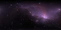 360 degree stellar system and glowing nebula. Panorama, environment 360 HDRI map. Equirectangular projection, spherical panorama Royalty Free Stock Photo