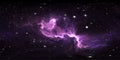 360 degree stellar system and glowing nebula. Panorama, environment 360 HDRI map. Equirectangular projection, spherical panorama