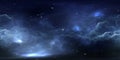 360 degree stellar system and nebula. Panorama, environment 360 HDRI map. Equirectangular projection, spherical panorama Royalty Free Stock Photo