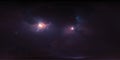 360 degree stellar system and nebula. Panorama, environment 360Â° HDRI map. Equirectangular projection, spherical Royalty Free Stock Photo