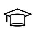 Degree vector thin line   icon Royalty Free Stock Photo