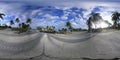 360 degree video of Crandon Park in Key Biscayne at sunset