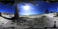 360 degree video of Raisins Clairs beach in Guadeloupe