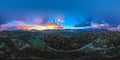 360 degree view of Canton North Carolina at Sunrise Royalty Free Stock Photo