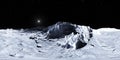 360 Degree View From Earth`s Moon, Equirectangular Projection, Environment Map. HDRI Spherical Panorama. Space Background