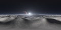 360 degree view from Jupiter`s moon, equirectangular projection, environment map. HDRI spherical panorama. Space background Royalty Free Stock Photo