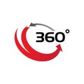 360 Degree View Related Vector Icons