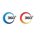 360 Degree View Related Vector Icons
