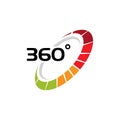 360 Degree View Related Vector Icons