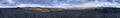 360 degree view from top of volcanic crater Royalty Free Stock Photo